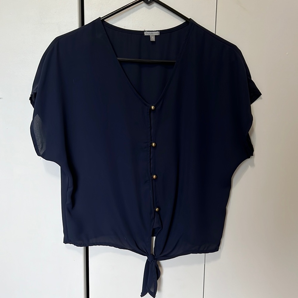 Charlotte Russe blouse in navy